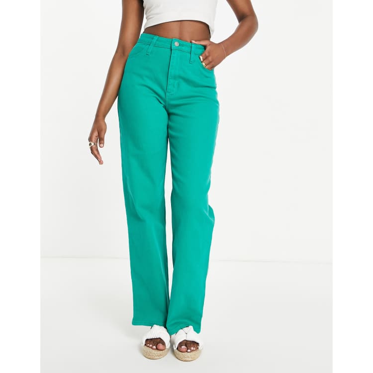 Hollister striped mom jeans on sale