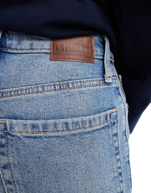 Hollister ultra high rise dad jean in light blue ASOS