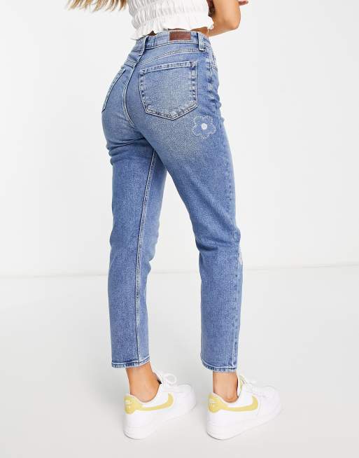 Hollister ultra high rise mom jeans discount