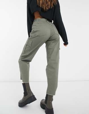 hollister black cargo pants