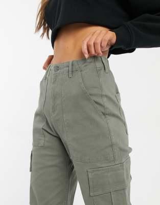 hollister ultra high rise utility joggers