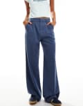 [Hollister] Hollister ultra high rise wide leg tailored pants in navy XXL NAVY