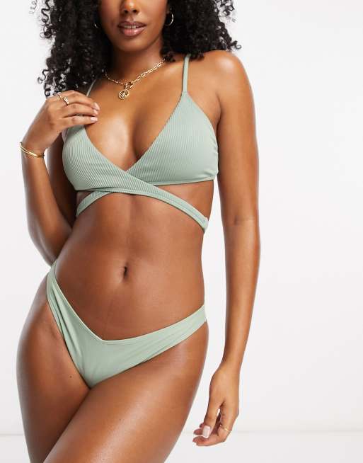 Hollister green bikini