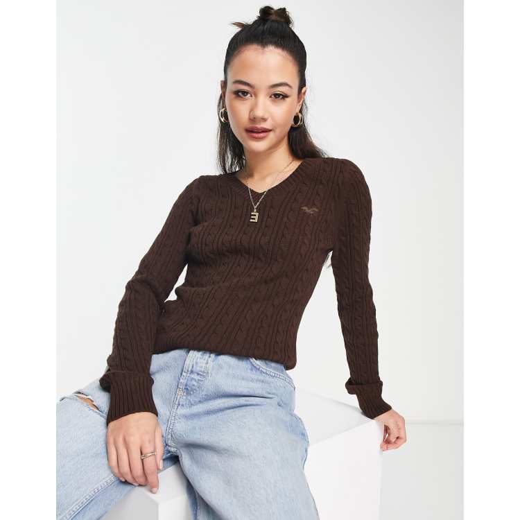 Hollister v neck jumper cheap
