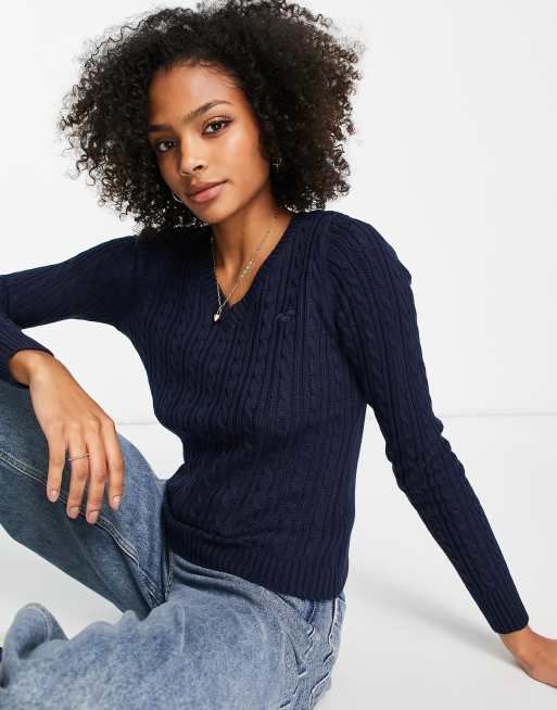 Hollister v neck sweater top