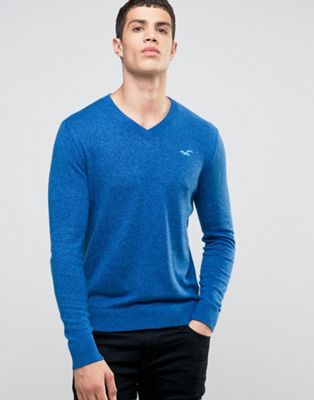 hollister blue jumper