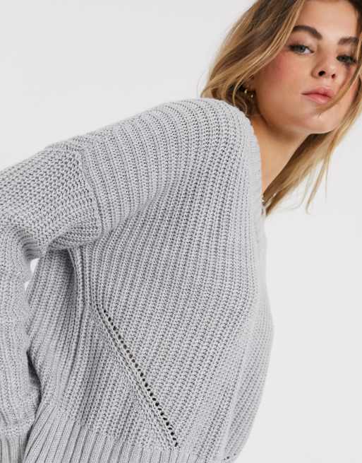 Hollister v neck knitted sweater ASOS