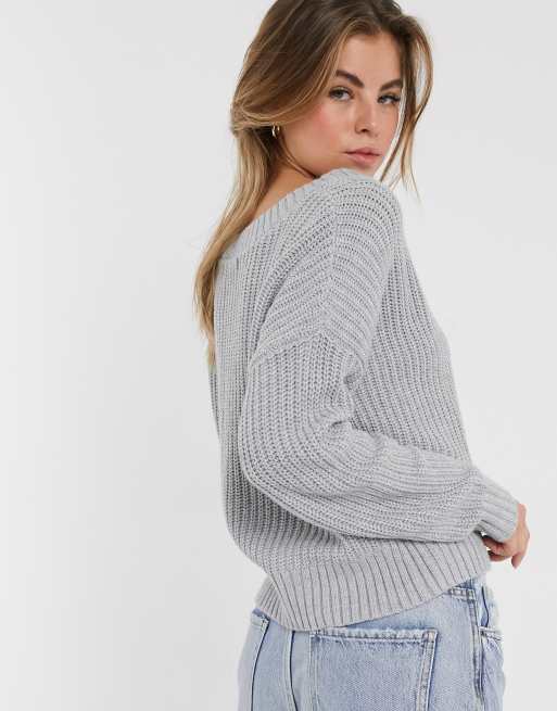 Hollister v neck knitted sweater