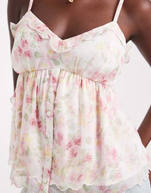 Mousseline de 100% soie rose bonbon - Les Coupons de Saint-Pierre