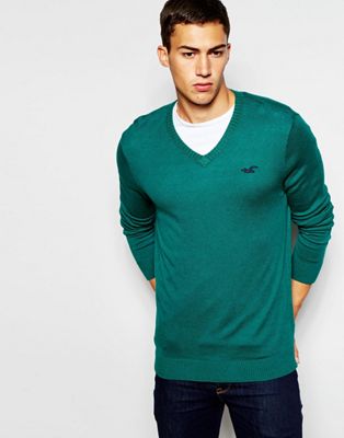 hollister green sweater