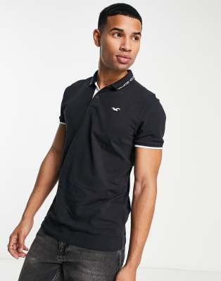 Hollister black polo online