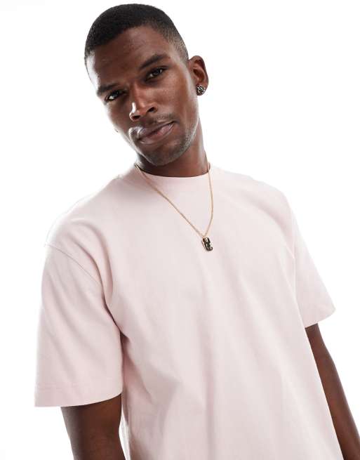 Hollister - Vasket lilla T-shirt i firkantet pasform