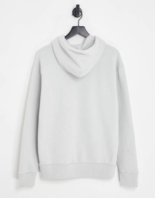 Gray hoodie top white strings