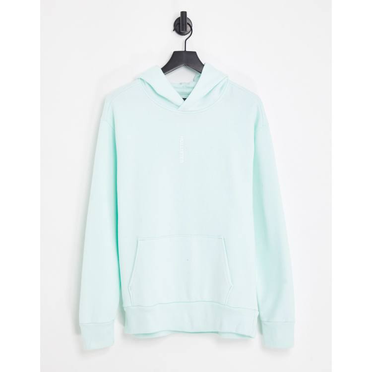 Mint green hollister hoodie hotsell