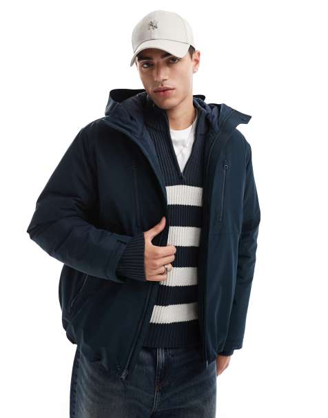 Hollister - Veste isolante à fermeture éclair - Bleu marine - view 1