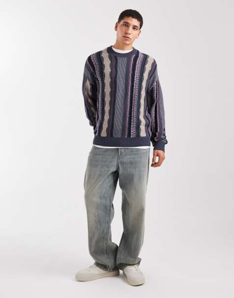 Mo Jumper Heren Bordeaux veelkleurig