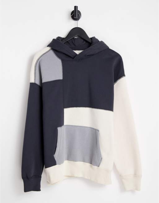 Hollister vintage patched work hoodie in multi | ASOS