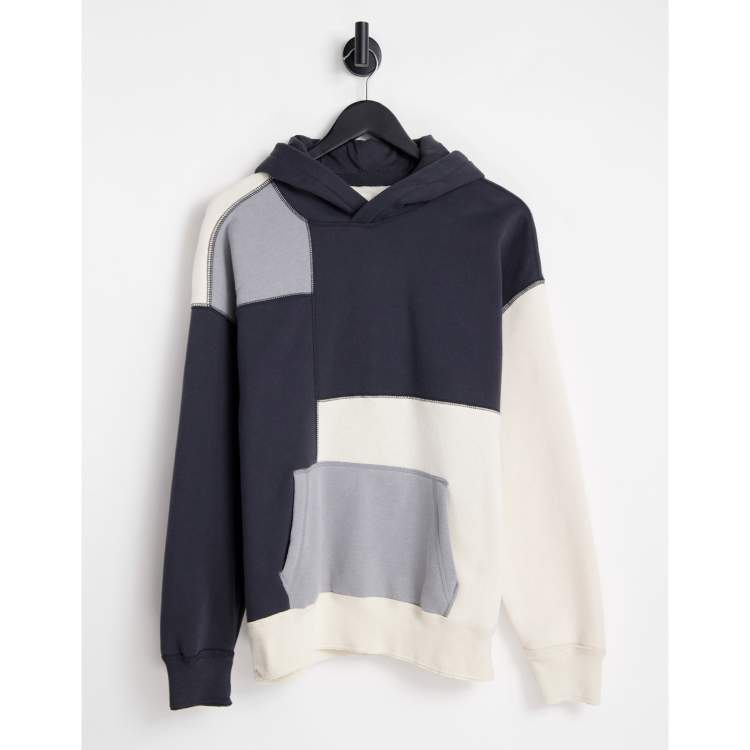 Hollister vintage patchwork hoodie in multi ASOS