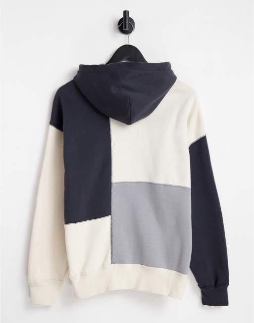 Hollister vintage patchwork hoodie in multi ASOS