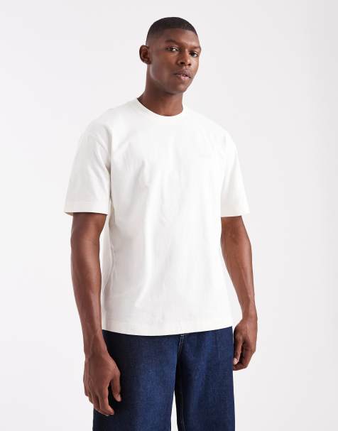 Hollister – Vit, boxig t-shirt i oversized fit med korta ärmar och mikrologga - view 1
