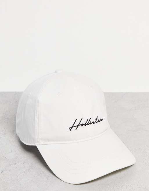 Hollister – Vit keps med skriftlogga