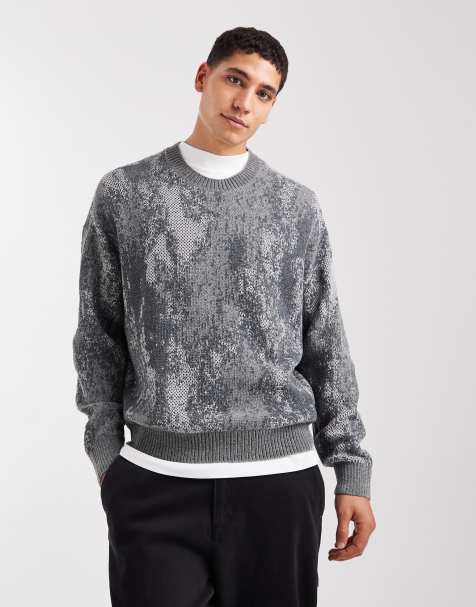 Hollister – Weicher Vintage-Strickpullover mit Farbverlauf in Grün - view 1