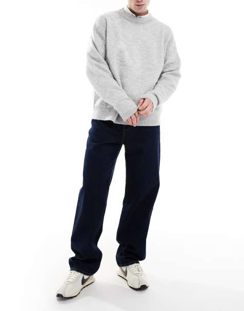 Hollister – Weite 5-Pocket-Jeans in Indigoblau - view 1