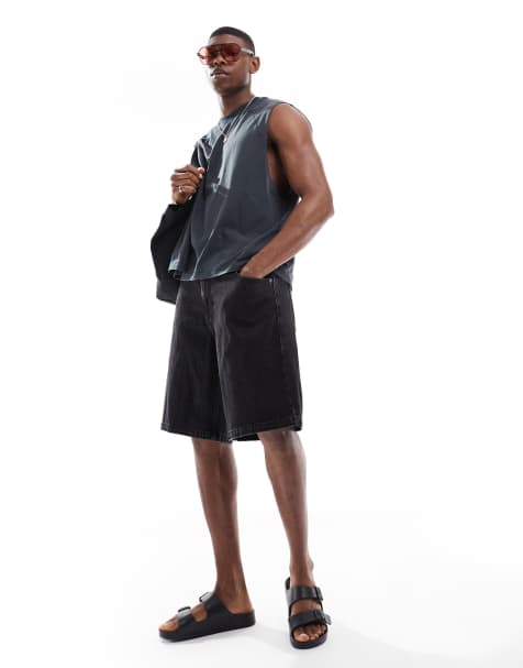 Hollister – Weite Jorts in Schwarz - view 1