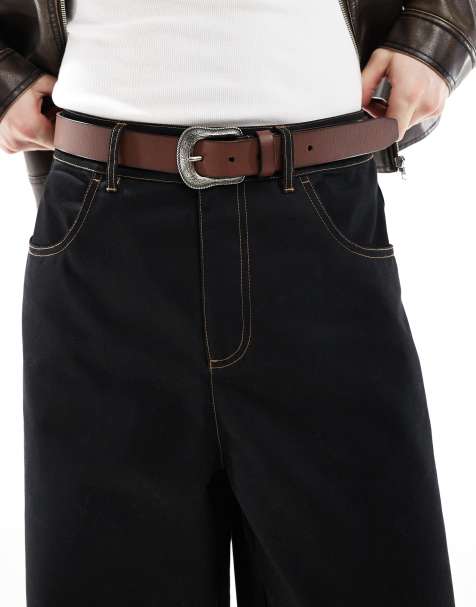 Hollister - Western riem in antiek bruin - view 1