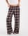 Hollister wide leg flannel pyjama bottoms in brown plaid