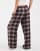 Hollister wide leg flannel pyjama bottoms in brown plaid