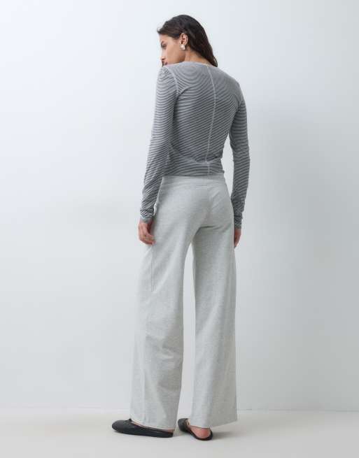 Hollister Wide-Leg-Hose in Hellgrau, 4 von 10