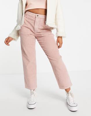 Hollister Wide Leg Pants In Beige-neutral