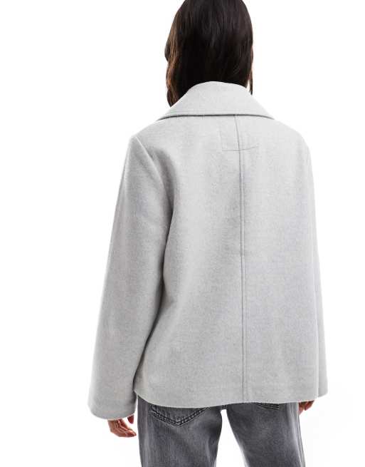 Wool blend coat hollister online