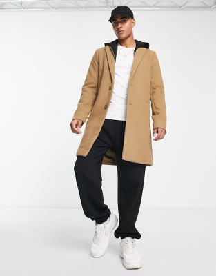 Hollister wool overcoat in beige