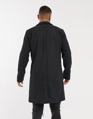 hollister wool blend coat