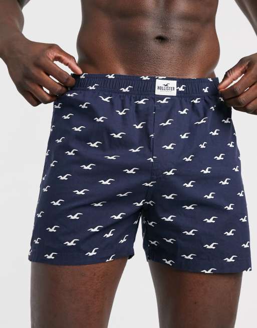 Hollister Mens Boxer Short Medium Navy 0117-208 