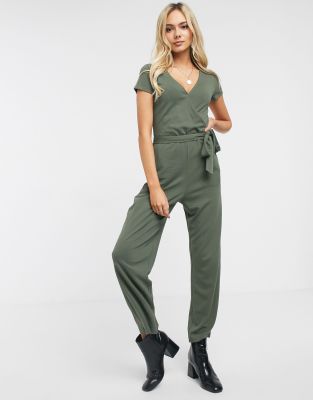 hollister crop wide leg jumpsuit