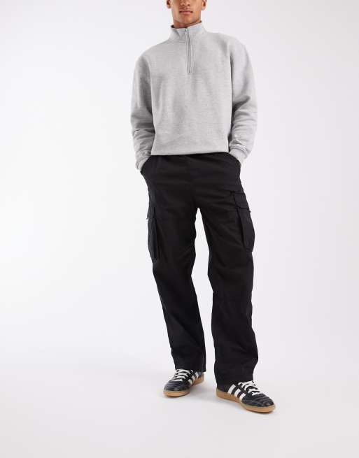 Hollister y2k baggy cargo pants in washed black