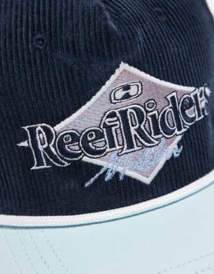 Hollister Y2k Ribbed Graphic Surf Cap With Contrast Peak In Navy