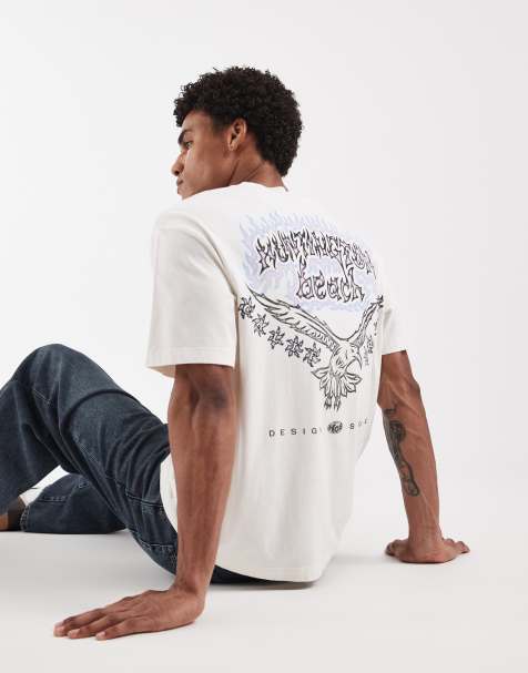 Hollister - Y2K Surf - T-shirt met grafische print op de achterkant in wit - view 1