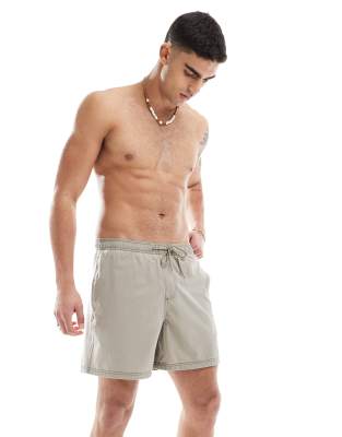 Hollister Hollister Y2K swim short in khaki-Green