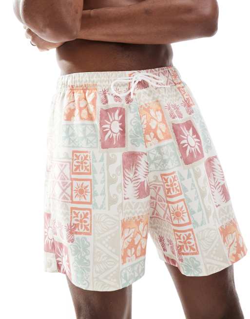 Ss Techno Adidas Originals California Swim Shorts Orange Adidas