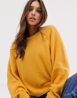 Hollister yellow knit sweater | ASOS