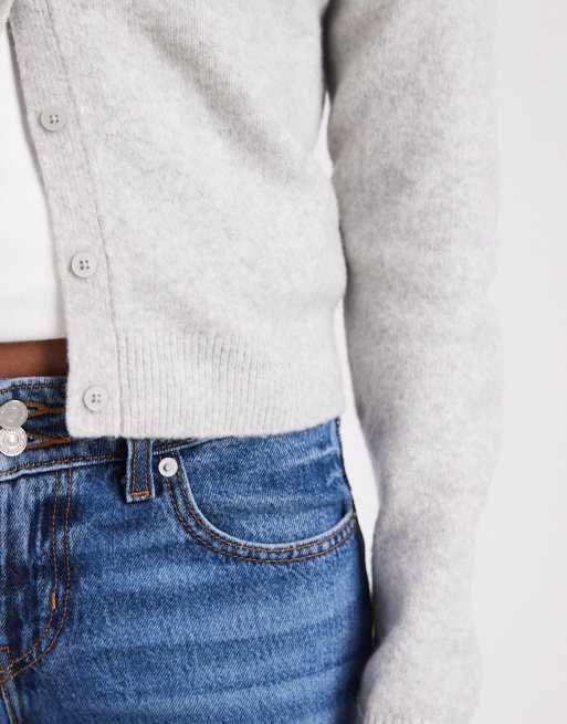 Hollister - Zacht aansluitend vest in grijs, 3 van 4