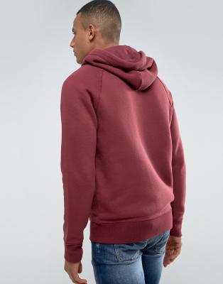 hollister hoodie burgundy