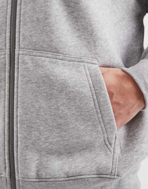 Hollister zip up hoodie in gray, 5 of 5
