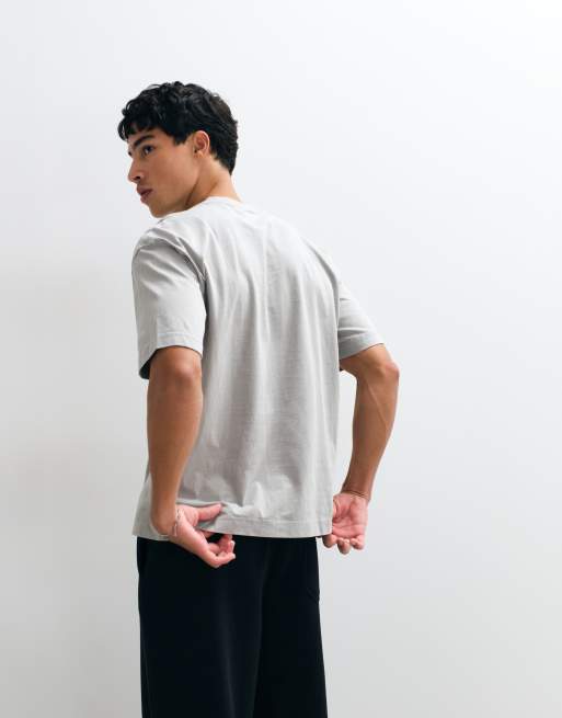 Hollister zware boxy T-shirt in antracietgrijs, 5 van 5