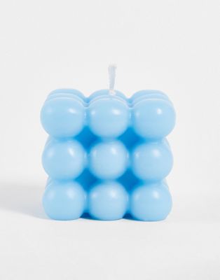 HOLM Blue Bubble Butt Candle - ASOS Price Checker