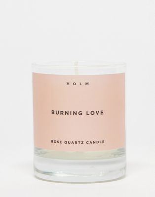 HOLM Burning Love Crystal Candle - ASOS Price Checker